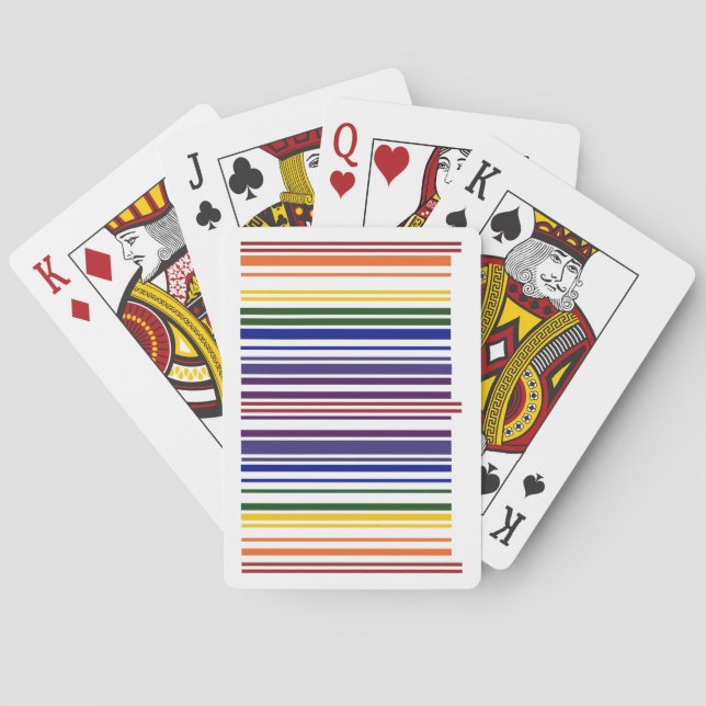 Jeu De Cartes Code barre double arc-en-ciel (dos)