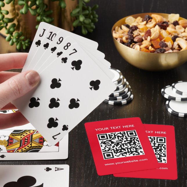Jeu De Cartes Code QR de modèle personnalisé, scannez le code-ba (In Situ)