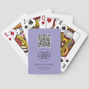 Jeu De Cartes Code QR moderne et logo d'entreprise