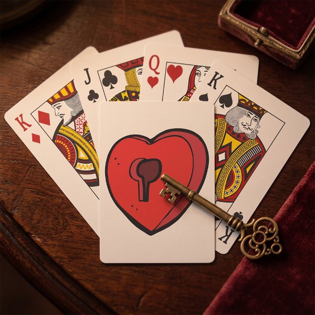 Jeu De Cartes Cœur à serrure (Créateur téléchargé)