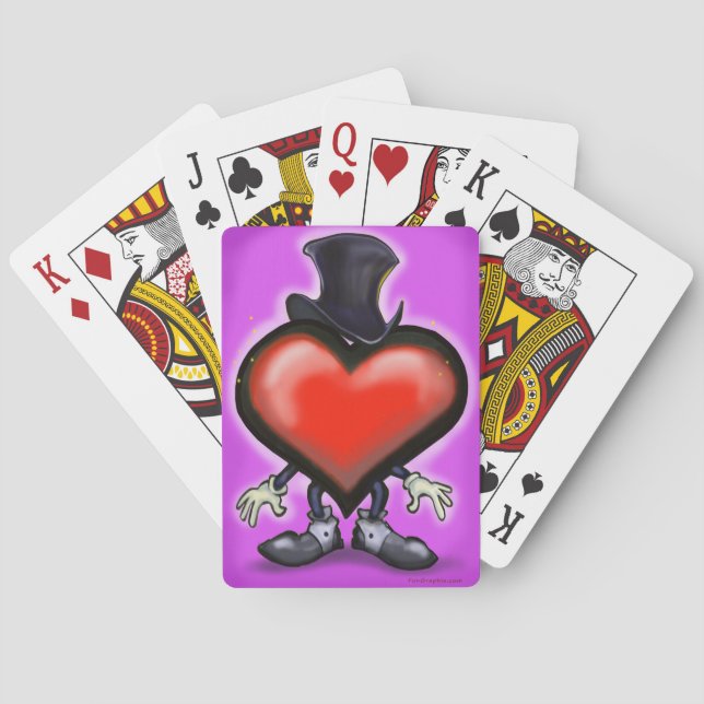 Jeu De Cartes Coeur classique (dos)