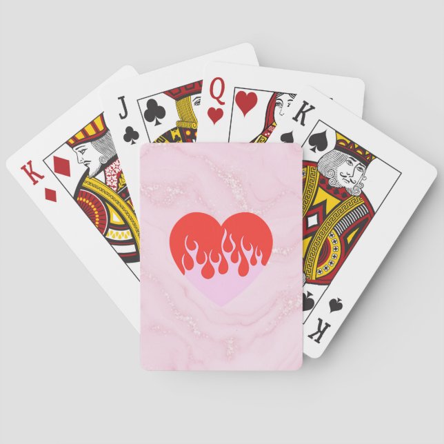 Jeu De Cartes Cœur de feu (dos)