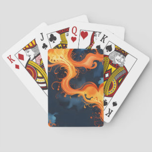 Jeu De Cartes Cœur de Flammes Feu & Cieux