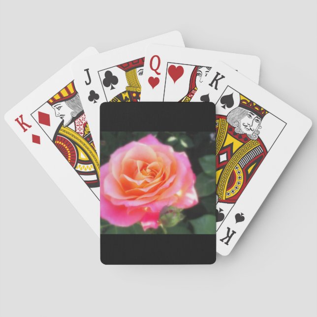 Jeu De Cartes Coeur de l'or Rose (dos)