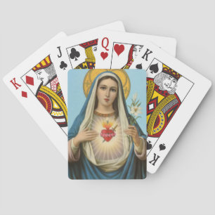 Jeu De Cartes Coeur de Marie Notre-Dame Sainte-Marie Mère de Die