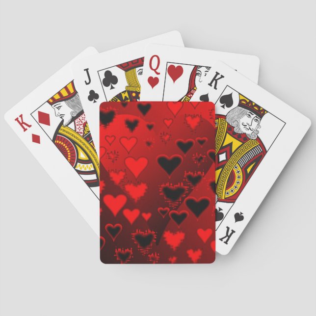 Jeu De Cartes Coeurs (dos)