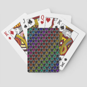 Jeu De Cartes Coeurs arc-en-ciel