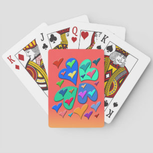 Jeu De Cartes Coeurs colorés