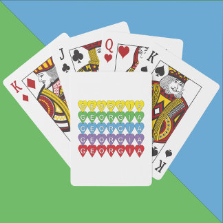 Jeu De Cartes Cœurs Colorés de Géorgie