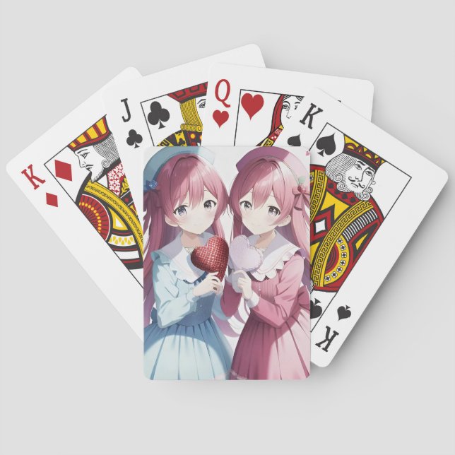 Jeu De Cartes Coeurs d'Anime Valentine (dos)