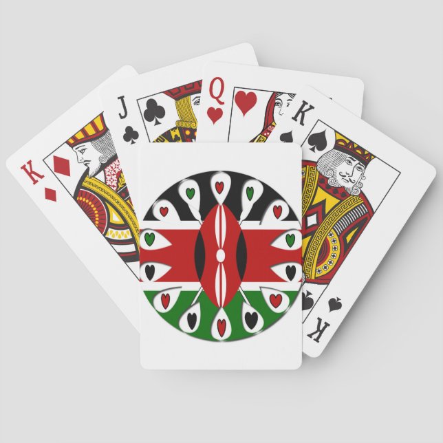 Jeu De Cartes Cœurs de Kenya (dos)