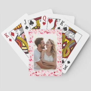 Jeu De Cartes Cœurs de la Saint-Valentin Aquarelle Fantaisiste R