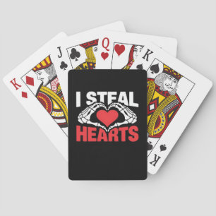 Jeu De Cartes Coeurs de vol Valentines Jour Funny Skeleton Hand 