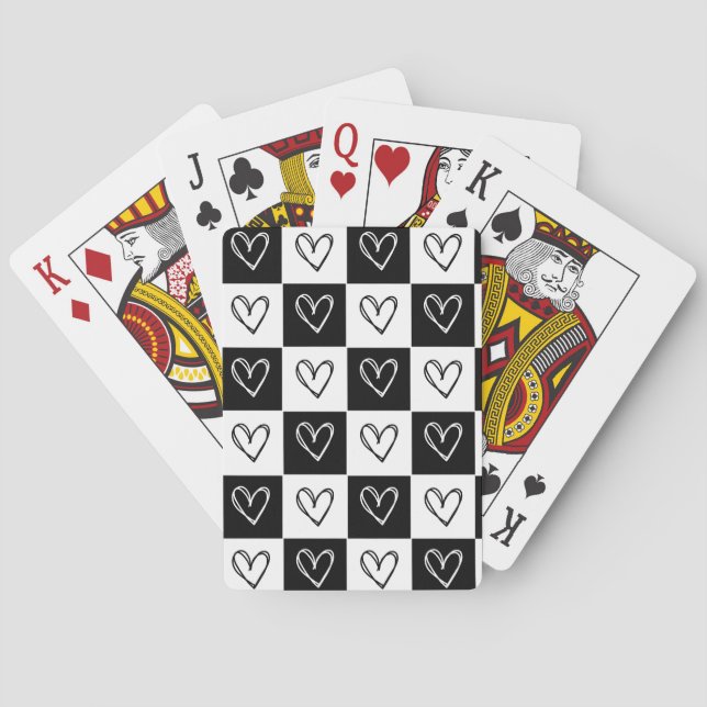 Jeu De Cartes Coeurs du tableau de bord (dos)