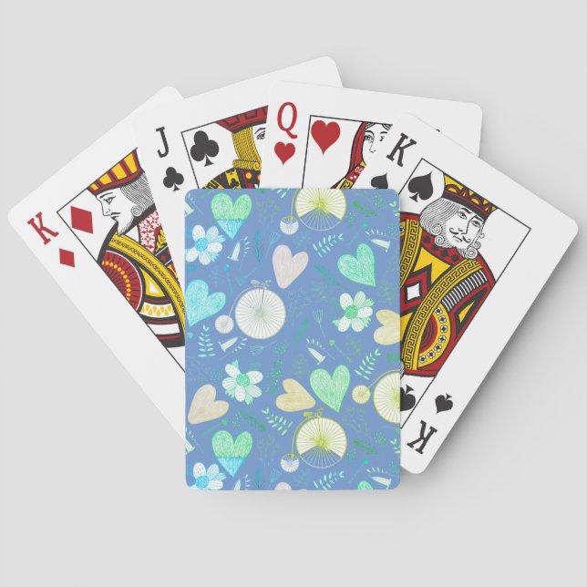 Jeu De Cartes Coeurs Et Fleurs (dos)