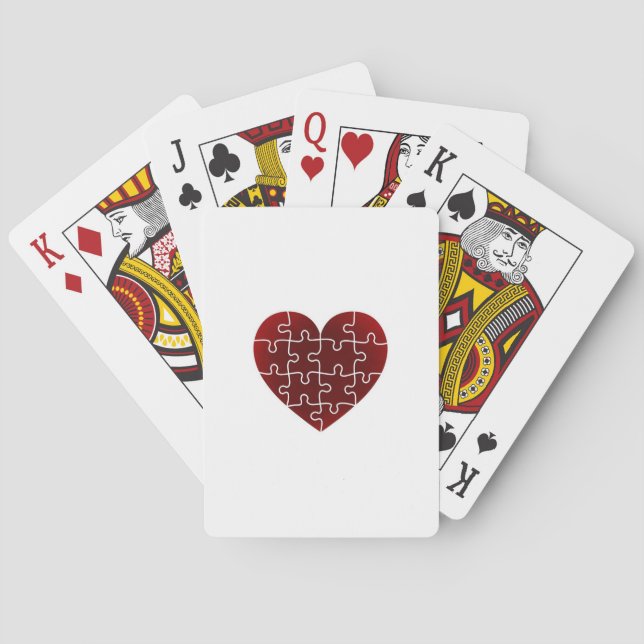 Jeu De Cartes Coeurs perplexes (dos)