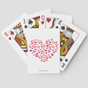Jeu De Cartes Coeurs Rouge Et Rose