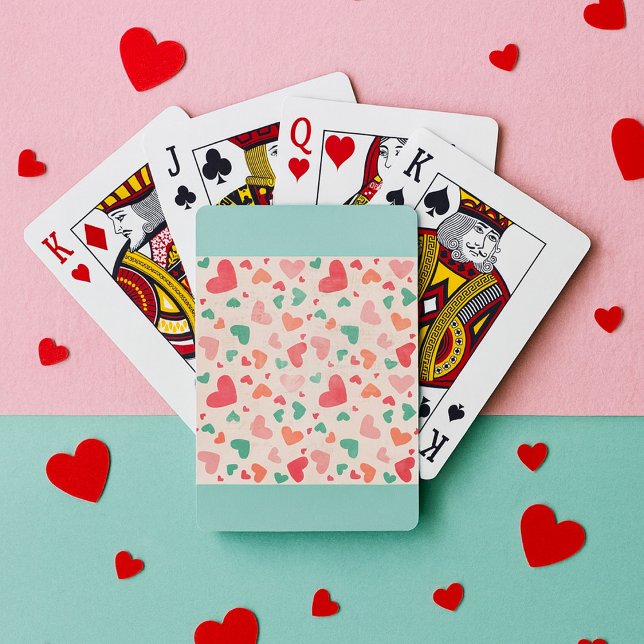 Jeu De Cartes Coeurs texturés (Créateur téléchargé)