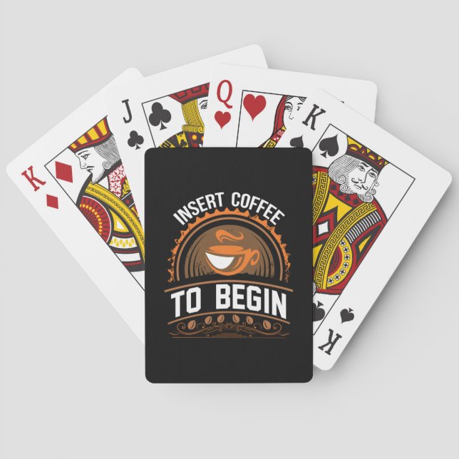 Jeu De Cartes Coffee Art Insérez Le Café Pour Commencer (dos)