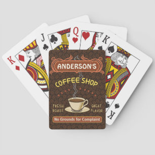 Jeu De Cartes Coffee shop with Mug Create Your Own Personalized