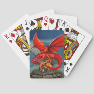 Jeu De Cartes Coffre au trésor du dragon rouge volant
