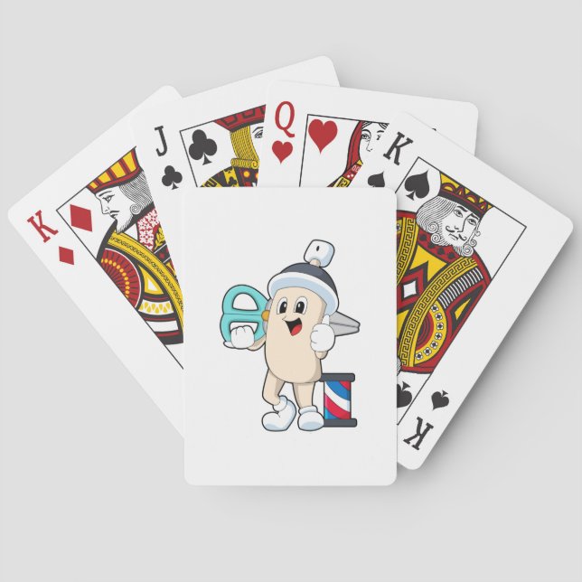 Jeu De Cartes Coiffeur avec ciseaux (dos)