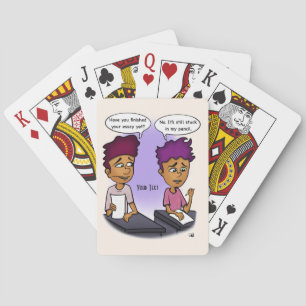 Jeu De Cartes Coincé Dans Le Crayon