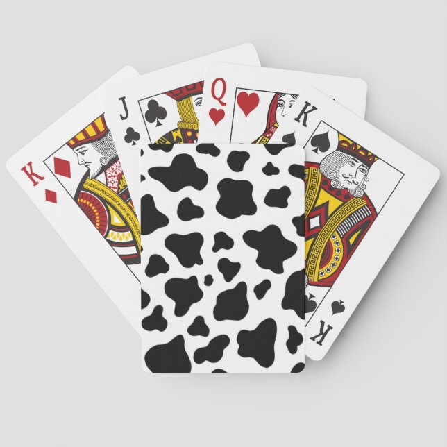 Jeu De Cartes Col de vache conçu ferme rustique moderne (dos)