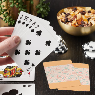 Jeu De Cartes Coléoptères et feuilles de jardin motif