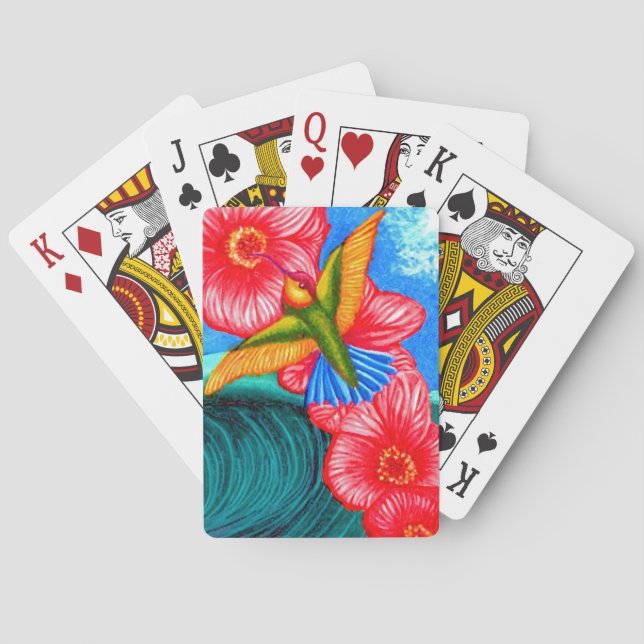 Jeu De Cartes Colibri Océan  (dos)