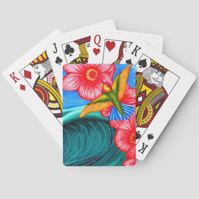 Jeu De Cartes Colibri Océan (dos)