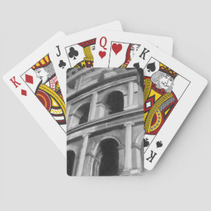 Jeu De Cartes Colisée romaine avec dessins architecturaux
