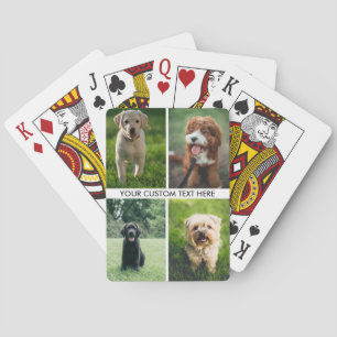 Jeu De Cartes Collage de photos de chien mignon pour propriétair