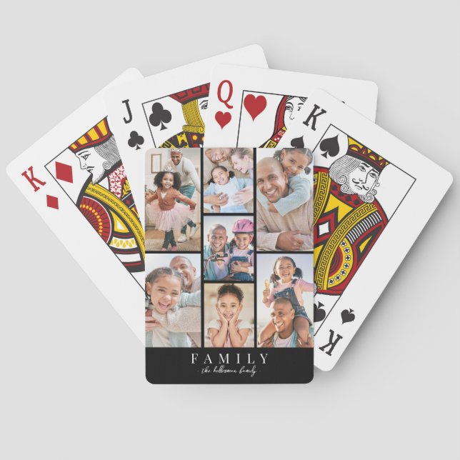 Jeu De Cartes Collage de photos personnalisé (dos)