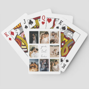 Jeu De Cartes Collage de photos personnalisé Famille Image Perso