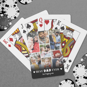 Jeu De Cartes Collage de photos personnalisé pour Papa