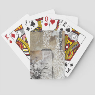 Jeu De Cartes Collage Fleur II