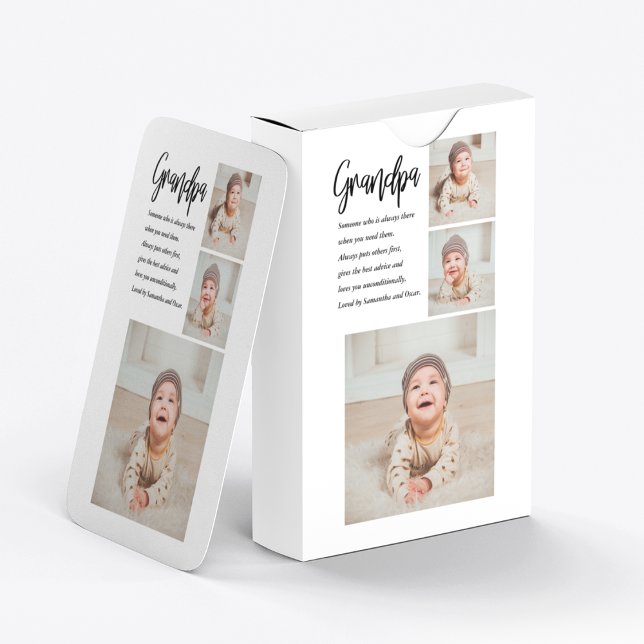 Jeu De Cartes Collage moderne Meilleur grand-père Jamais beauté  (Créateur téléchargé)