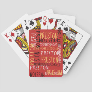 Jeu De Cartes Collage nommé fait sur commande personnalisé par