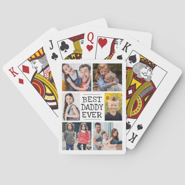 Jeu De Cartes Collage photo de Best Daddy Ever (dos)
