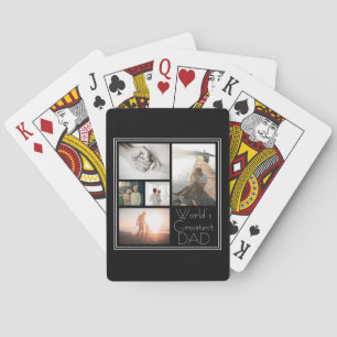 Jeu De Cartes Collage photo de la plus grande famille de papa du