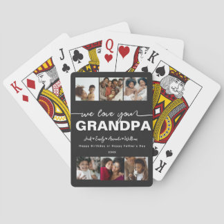 Jeu De Cartes Collage photo élégant personnalisé Nous t'aimons P