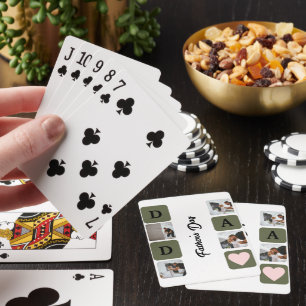 Jeu De Cartes Collage Photo Moderne Fête des Pères
