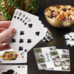 Jeu De Cartes Collage Photo Moderne Fête des Pères