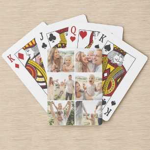 Jeu De Cartes Collage photo personnalisé 6 Vertical Poker