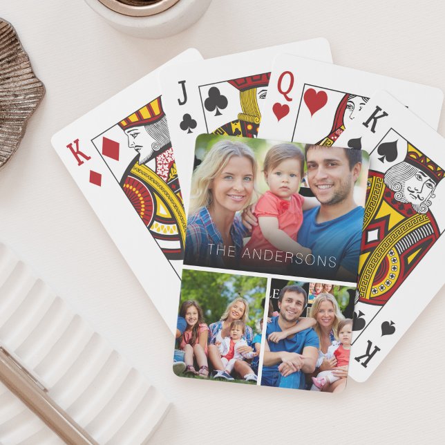 Jeu De Cartes Collage photo personnalisé amis de la famille (Créateur téléchargé)