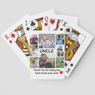 Jeu De Cartes Collage photo Uncle 8 moderne personnalisé