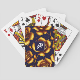 Jeu De Cartes Collection de Roses d'or Boho moderne