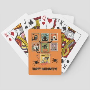 Jeu De Cartes Collection de timbres postérieurs Halloween vintag