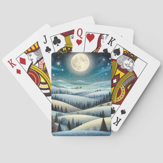 Jeu De Cartes Collines hivernales (dos)